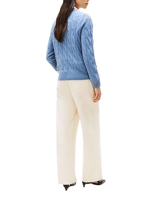 Maglioncino in lana a trecce Tommy Hilfiger | WW0WW43586C2B